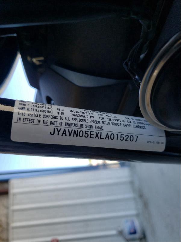 2020 YAMAHA XVS950 CU JYAVN05EXLA015207