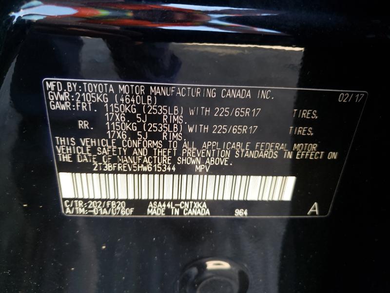 2017 TOYOTA RAV4 LE 2T3BFREV5HW615344