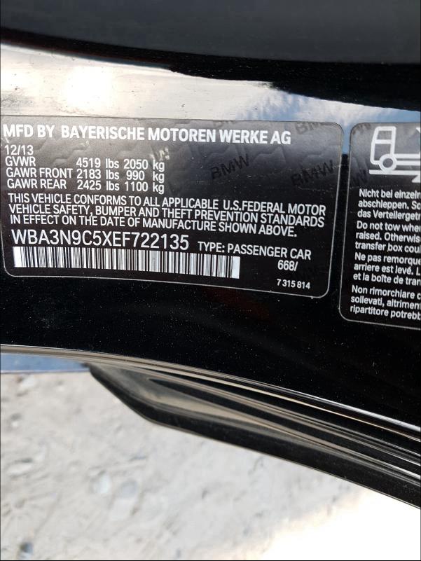 2014 BMW 428 XI WBA3N9C5XEF722135