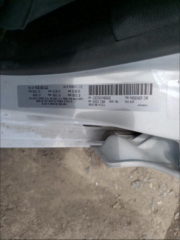 2015 CHRYSLER 200 C 1C3CCCEG1FN656333
