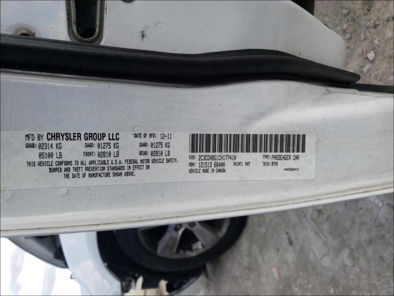 2012 DODGE CHARGER SE 2C3CDXBG1CH177410