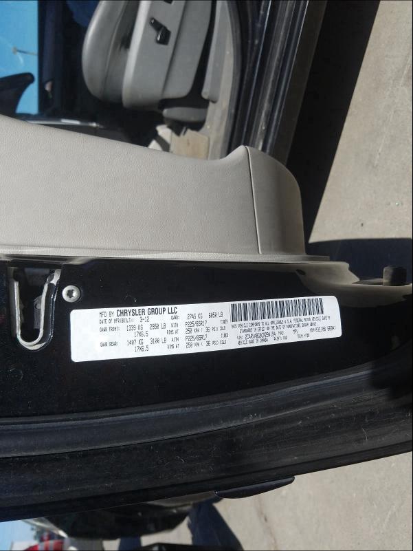 2012 VOLKSWAGEN ROUTAN SE 2C4RVABG0CR294194