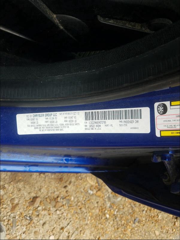2013 DODGE AVENGER SE 1C3CDZAB0DN572799