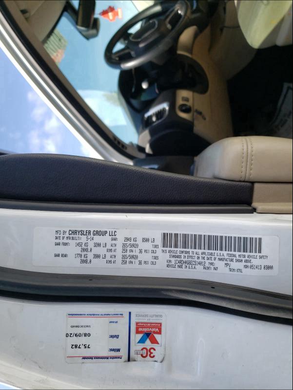 2014 DODGE DURANGO SX 1C4RDHAG6EC514012