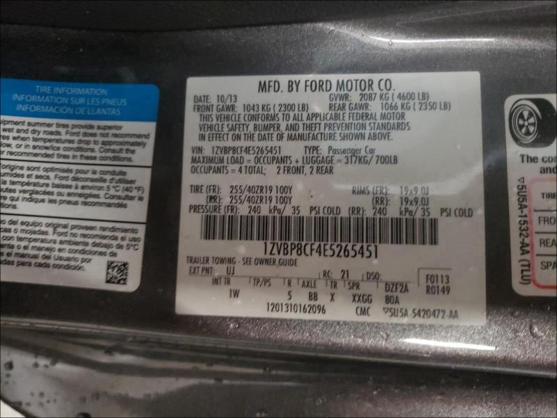 2014 FORD MUSTANG GT 1ZVBP8CF4E5265451