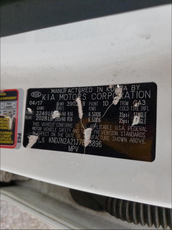 2018 KIA SOUL KNDJN2A21J7888896
