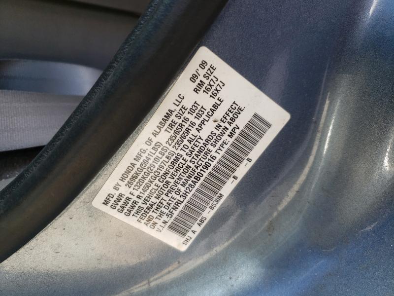2010 HONDA ODYSSEY LX 5FNRL3H28AB019016