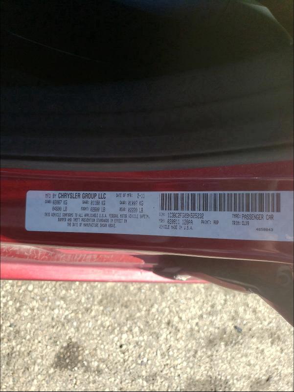 2011 CHRYSLER 200 LIMITE 1C3BC2FG0BN525232
