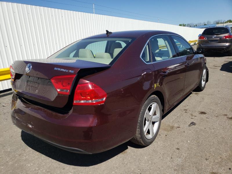2013 VOLKSWAGEN PASSAT SE 1VWBP7A39DC143813