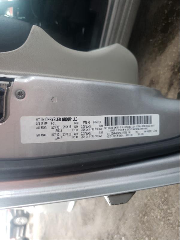 2011 DODGE GRAND CARA 2D4RN4DG2BR719222