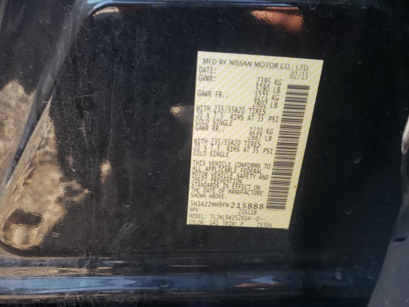 2015 NISSAN MURANO 5N1AZ2MH9FN215888