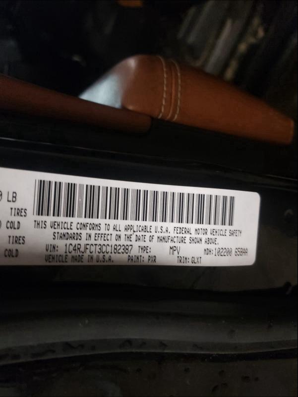 2012 JEEP GRAND CHER 1C4RJFCT3CC182387
