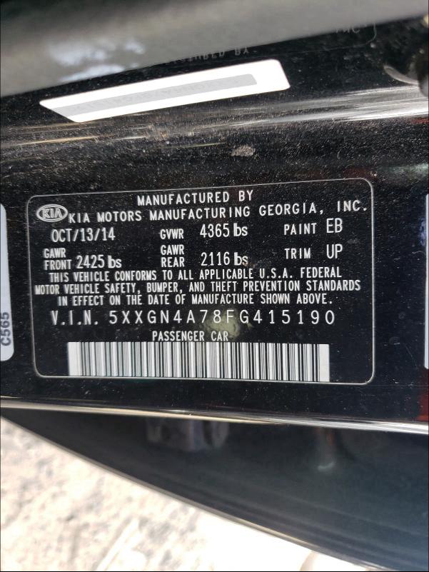 2015 KIA OPTIMA EX 5XXGN4A78FG415190