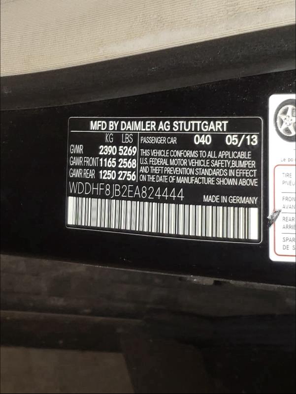 2014 MERCEDES-BENZ E 350 4MAT WDDHF8JB2EA824444