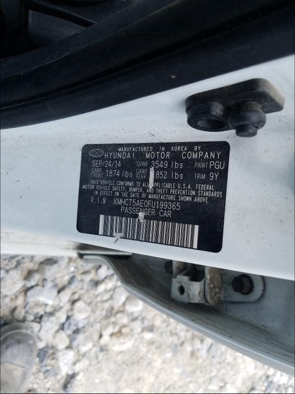 2015 HYUNDAI ACCENT GS KMHCT5AE0FU199365