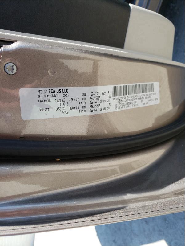 2017 CHRYSLER PACIFICA 2C4RC1BG6HR704347