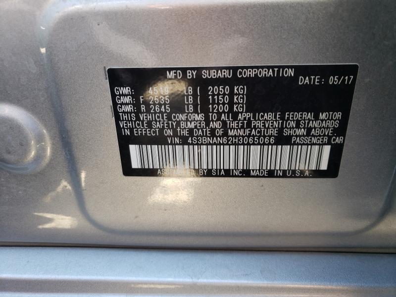 2017 SUBARU LEGACY 2.5 4S3BNAN62H3065066