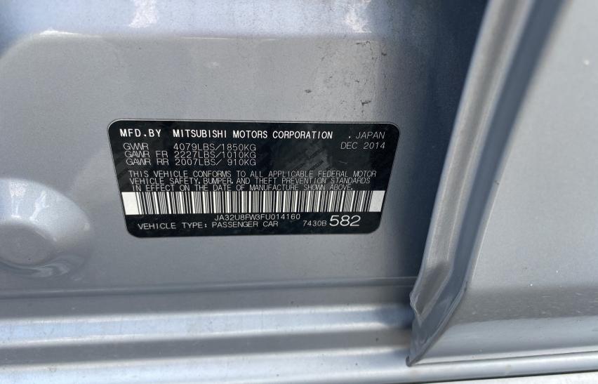2015 MITSUBISHI LANCER GT JA32U8FW3FU014160
