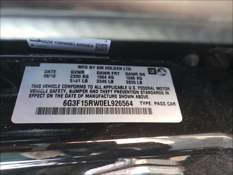 2014 CHEVROLET SS 6G3F15RW0EL926564