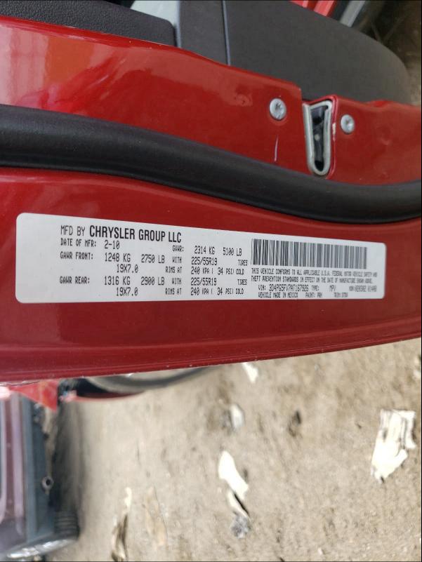 2010 DODGE JOURNEY SX 3D4PG5FV7AT167926