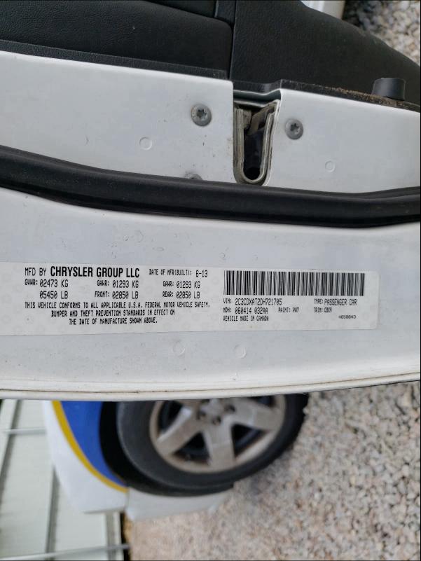 2013 DODGE CHARGER PO 2C3CDXAT2DH721705