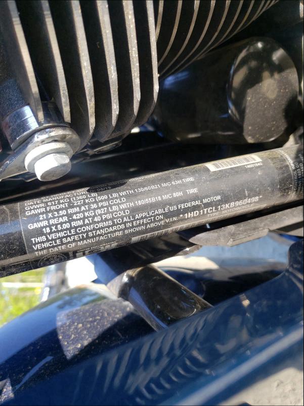 2019 HARLEY-DAVIDSON FLTRXSE 1HD1TCL13KB960498