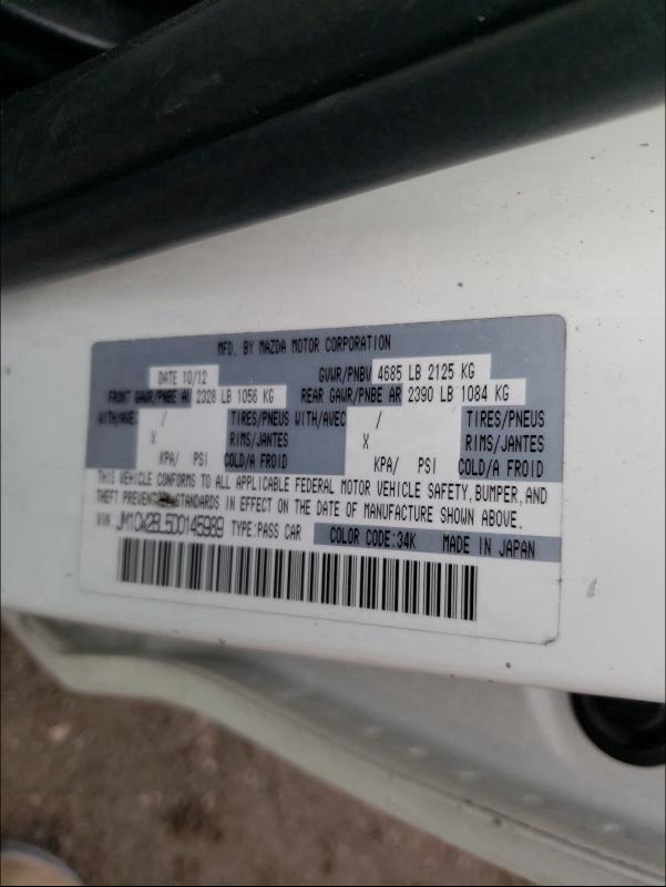 2013 MAZDA 5 JM1CW2BL5D0145989