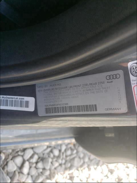 2015 AUDI A6 PREMIUM WAUFMAFC4FN032089