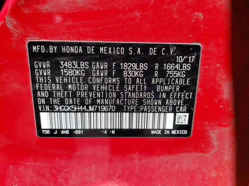 2018 HONDA FIT LX 3HGGK5H44JM719670