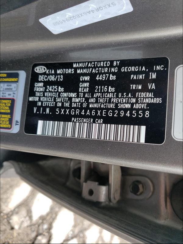 2014 KIA OPTIMA SX 5XXGR4A6XEG294558