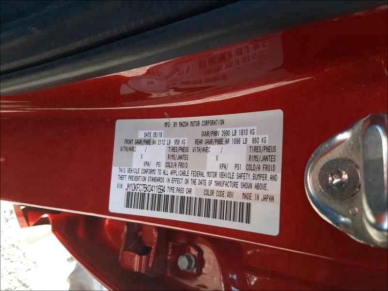 2019 MAZDA CX-3 TOURI JM1DKFC75K0411694