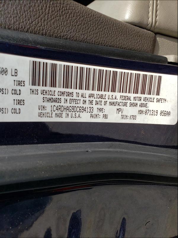 2013 DODGE DURANGO SX 1C4RDHAG9DC694133