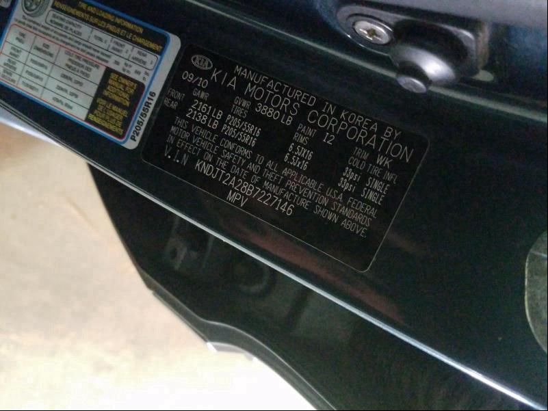 2011 KIA SOUL + KNDJT2A28B7227146