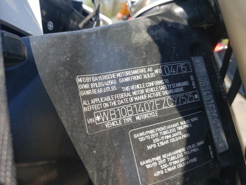 2015 BMW F800 R WB10B1407FZC97525