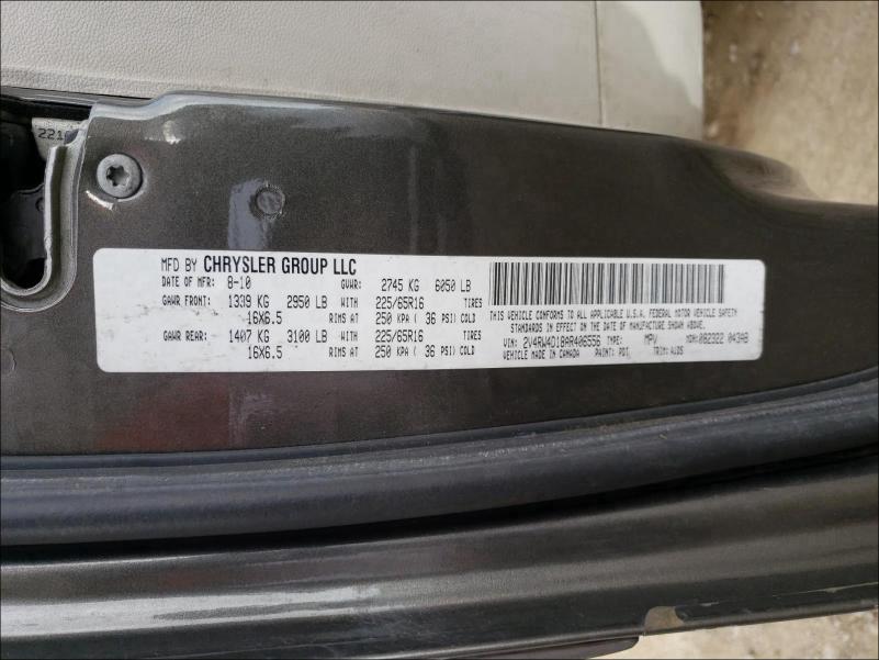 2010 VOLKSWAGEN ROUTAN S 2V4RW4D18AR406556