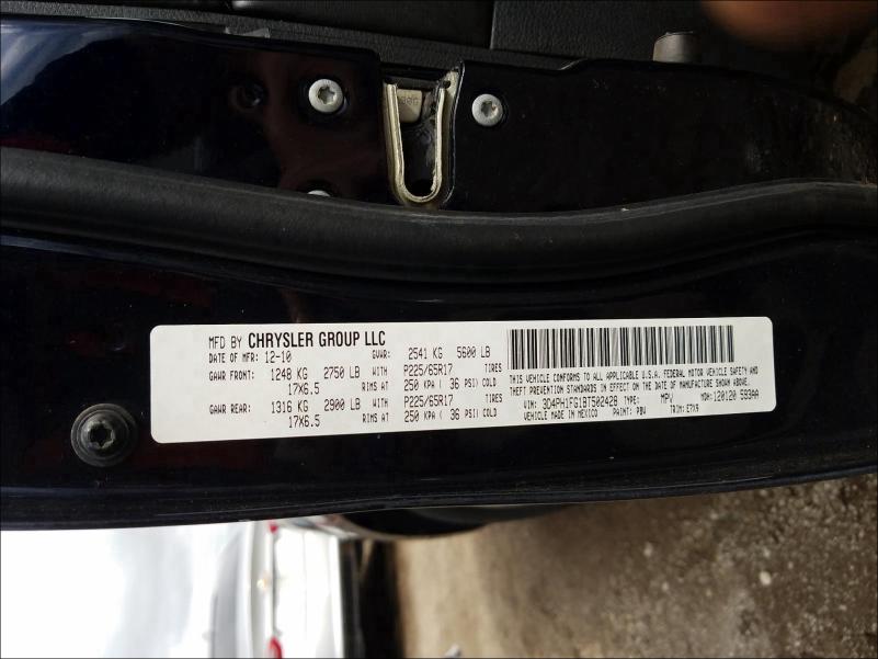 2011 DODGE JOURNEY MA 3D4PH1FG1BT502428