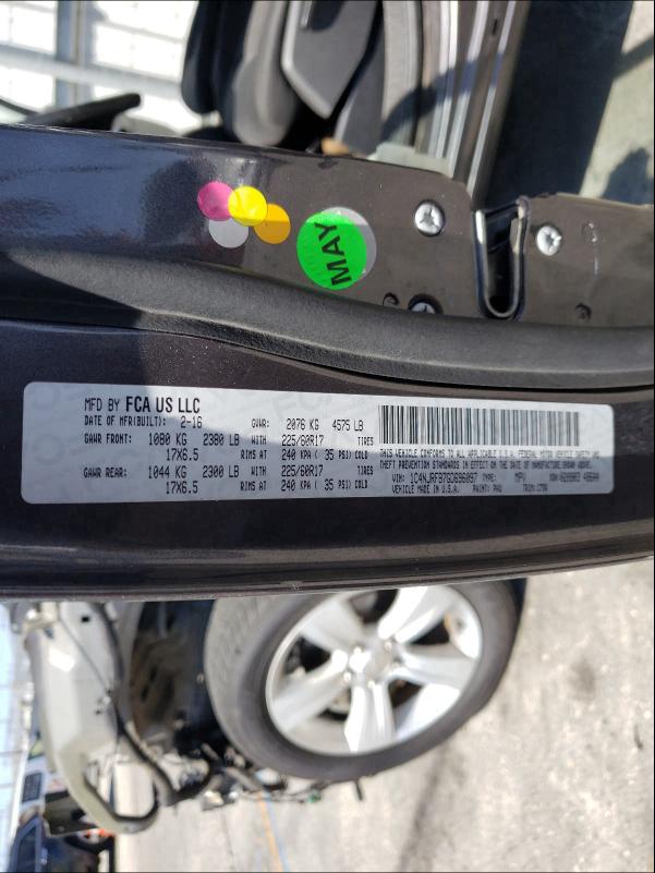 2016 JEEP PATRIOT LA 1C4NJRFB7GD696097