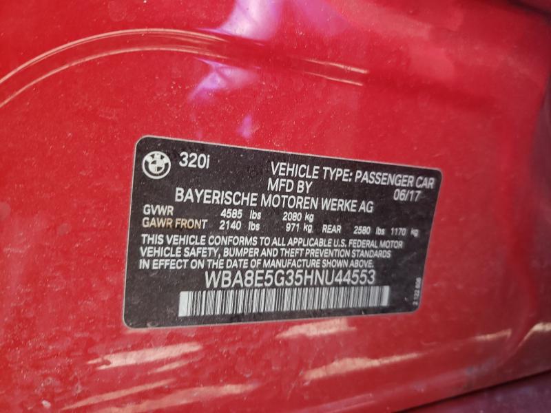 2017 BMW 320 XI WBA8E5G35HNU44553