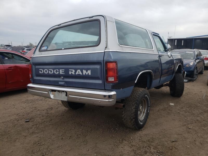 1988 DODGE RAMCHARGER - Right Rear View