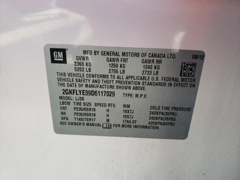 2013 GMC TERRAIN DE 2GKFLYE39D6117029