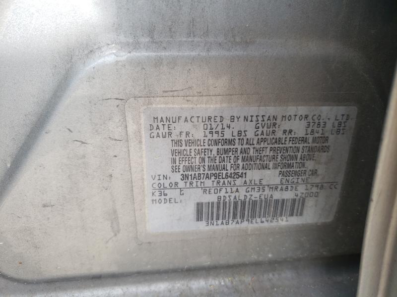 2014 NISSAN SENTRA S 3N1AB7AP9EL642541