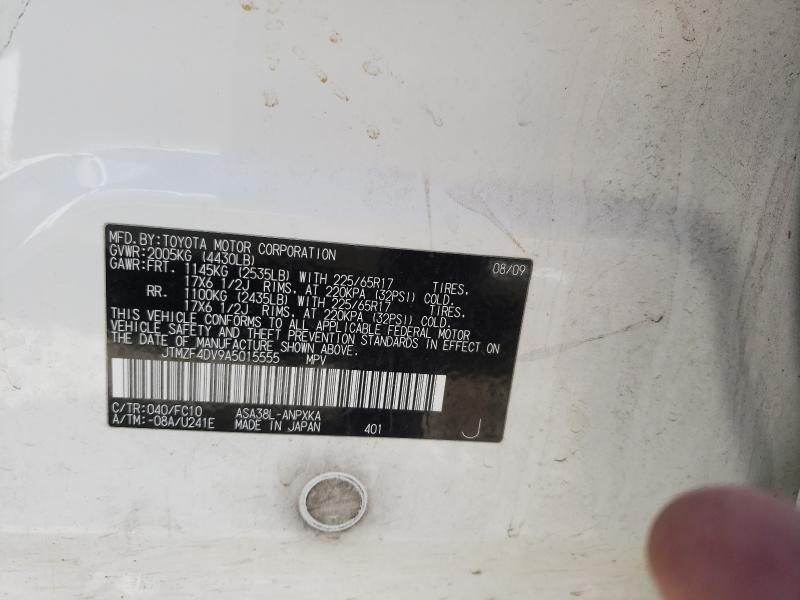 2010 TOYOTA RAV4 JTMZF4DV9A5015555