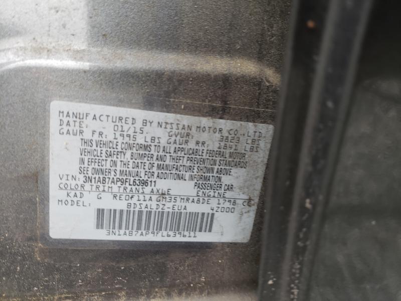 2015 NISSAN SENTRA S 3N1AB7AP9FL639611