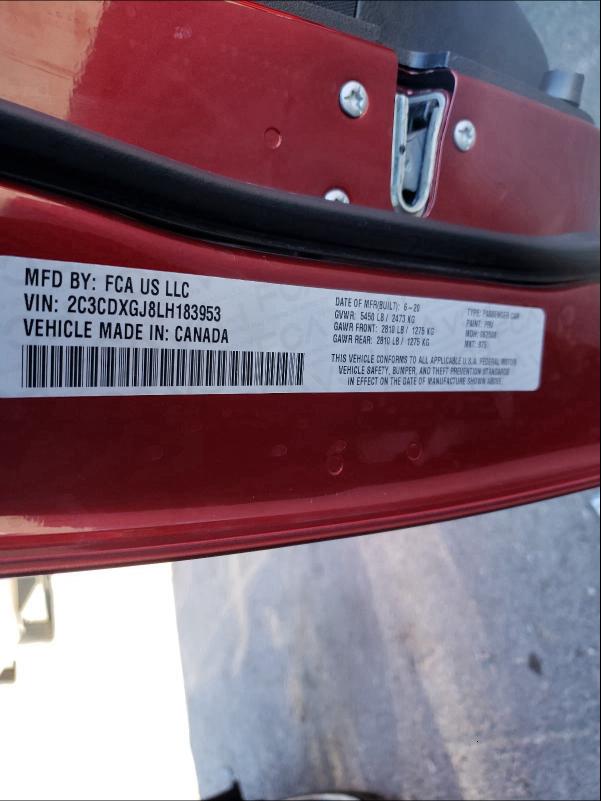 2020 DODGE CHARGER SC 2C3CDXGJ8LH183953