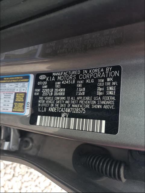2021 KIA SELTOS SX KNDETCA24M7128575