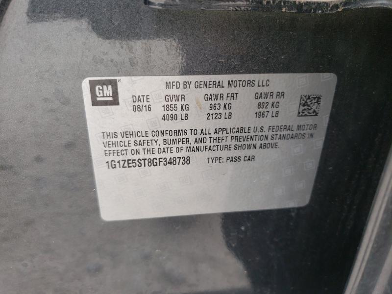 2016 CHEVROLET MALIBU LT 1G1ZE5ST8GF348738