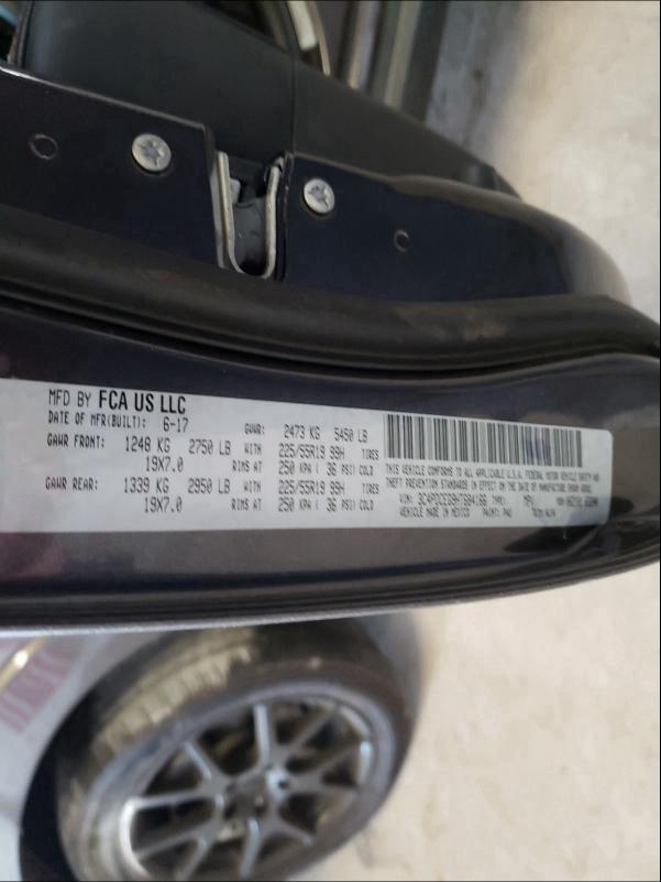 2017 DODGE JOURNEY GT 3C4PDCEG9HT684166