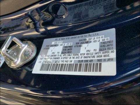 2018 FIAT 124 SPIDER JC1NFAEK4J0134514