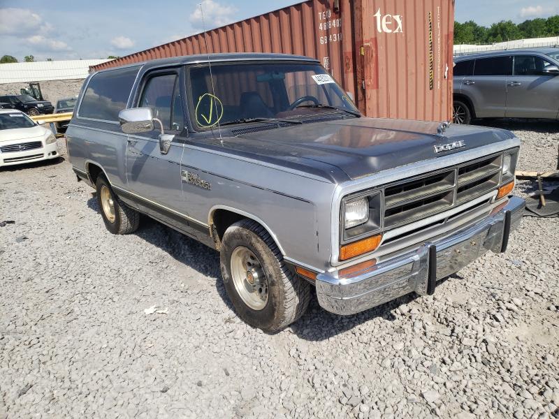 1989 DODGE RAMCHARGER AD-100 for Sale | AL - BIRMINGHAM | Tue. Jun 01, 2021  - Used & Repairable Salvage Cars - Copart USA