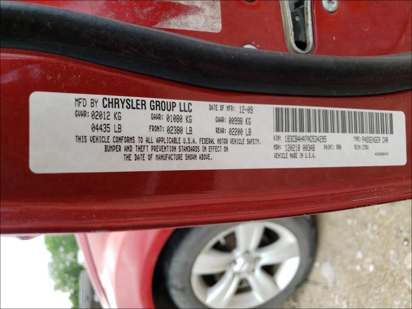 2010 DODGE CALIBER SX 1B3CB4HA7AD534295